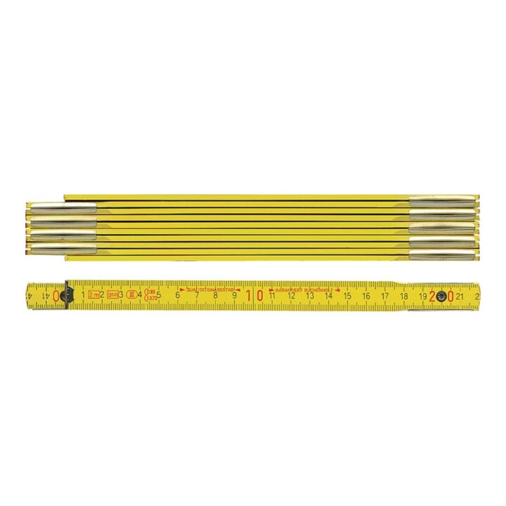 BMI Gliedermaßstab 9002 L.2m B.16mm mm/cm EG III Buche gelb