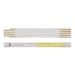 BMI Gliedermaßstab 9142 L.3m B.16mm mm/cm EG III Buche weiß-gelb