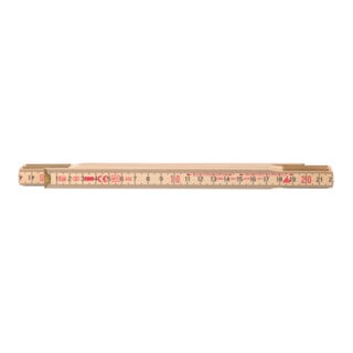 BMI Houten duimstok natuur, Lengte: 1m