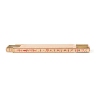 BMI Houten duimstok natuur, Lengte: 2m