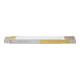 BMI Houten duimstok, wit/geel, Lengte: 2m-1