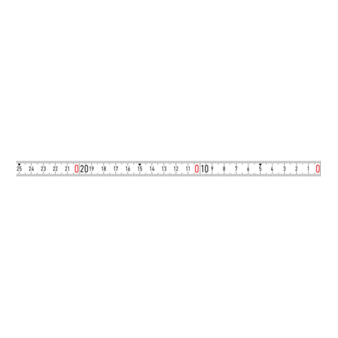 Mètre ruban blanc 5mx13mm autocollant RNL-SK BMI