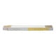 BMI Metro pieghevole in legno bianco/giallo, L=2m-1