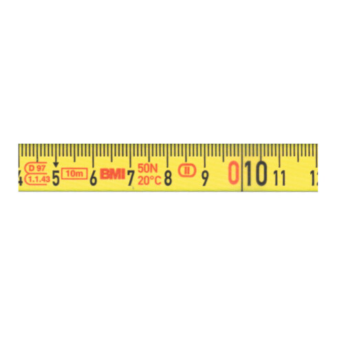 BMI Flessometro in fibra di vetro, in custodia di plastica
