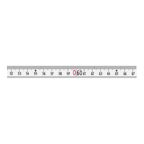 BMI Rahmenbandmaß ERGOLINE L.30m Band-B.13mm A mm/cm EG II Alu.weiß Stahlmaßband
