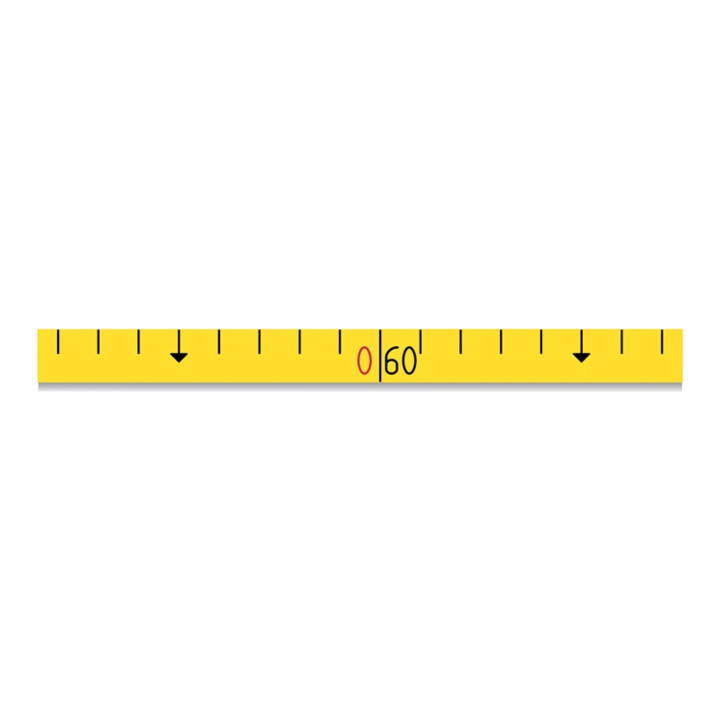 BMI Rahmenbandmaß ERGOLINE L.30m Band-B.13mm Acm EG II Alu.gelb Glasfaser