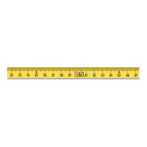 BMI Rahmenbandmaß ERGOLINE L.50m Band-B.13mm B mm/cm EG II Alu.gelb Stahlmaßband