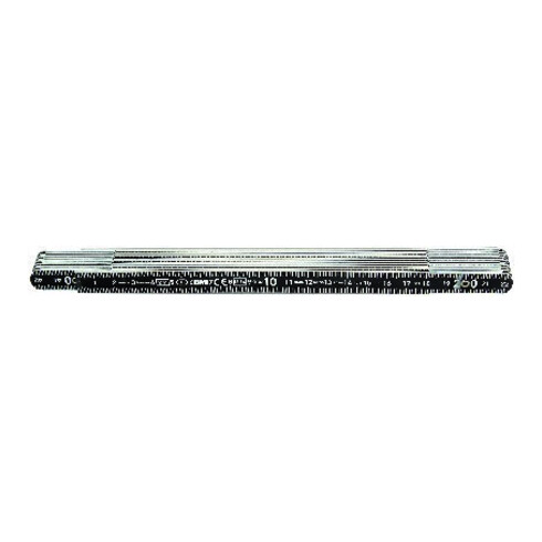BMI Règle pliante alu 2m x 14mm noire