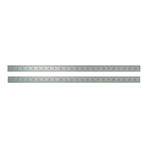 BMI Stahlmaßstab 962 L.300mm Q.13x0,5mm 1/2mm-1/1mm biegsam rostfrei