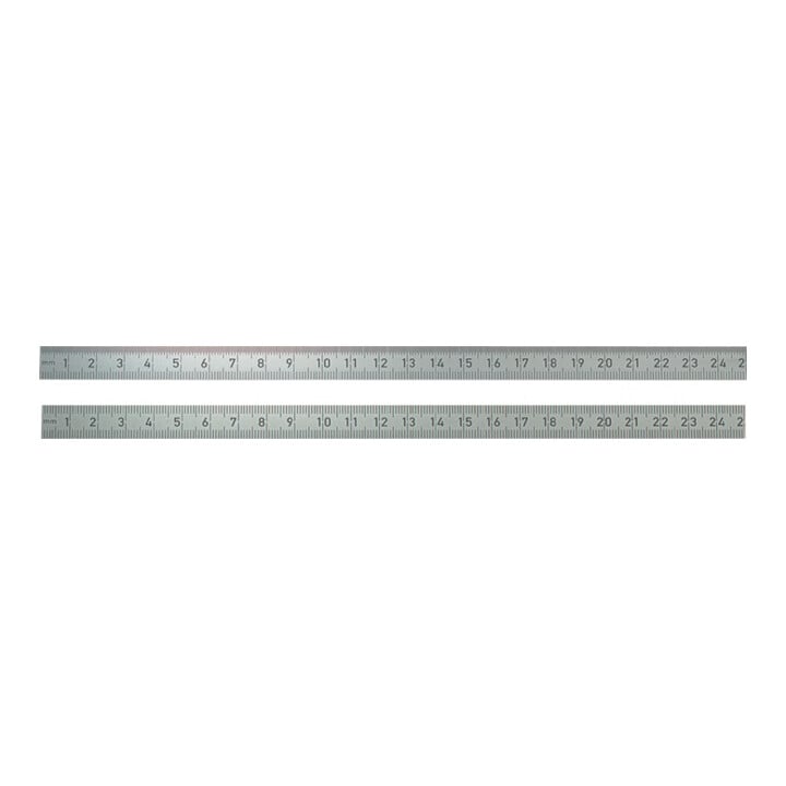 BMI Stahlmaßstab 962 L.300mm Q.13x0,5mm 1/2mm-1/1mm biegsam rostfrei