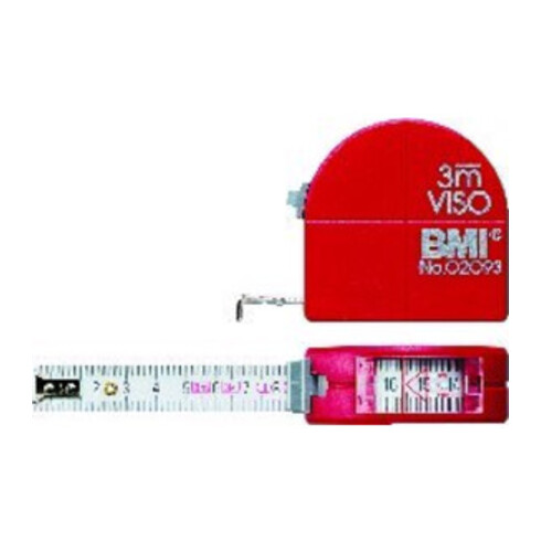 BMI Taschenbandmass m.Sichtf. 3mx16mm m.Zirkel