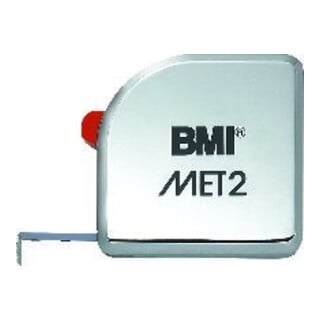 BMI Taschenbandmaß MET2 2mx13mm weiß