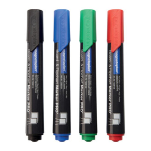 Boardmarker blau/grün/rot/schwarz Strich-B.1,5-3mm Rundspitze MAGNETOPLAN