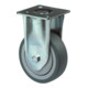 Bockrolle 75mm 50kg Vollgummi 60 x 60mm-1