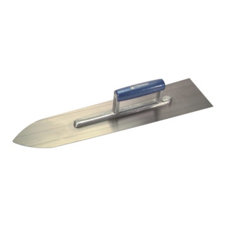 Bodenlegerkelle L.500mm B.115/85mmgehärtet,m. Buchenholzheft STA S.1,2mm