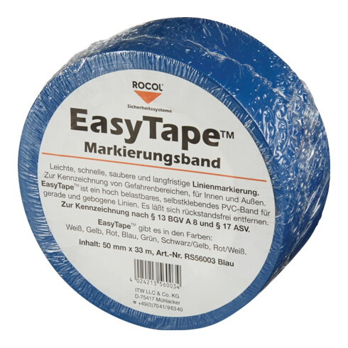 Bodenmarkierungsband Easy Tape PVC blau L.33m B.50mm Rl.ROCOL