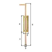 Bodenschieber L400xS18mm STA roh GAH