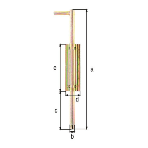 Bodenschieber L400xS18mm STA roh GAH