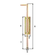 Bodenschieber L400xS18mm STA roh GAH