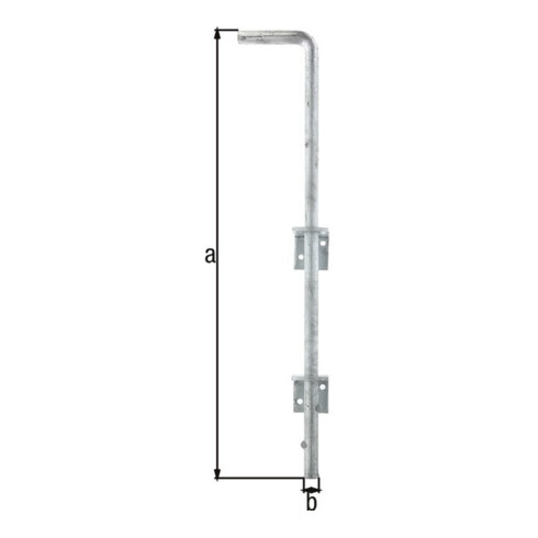 Bodenschieber L500xS16mm STA verz.verzinkt A Bolz.-Tor 40mm GAH