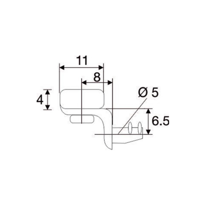 Bodenträger f. Glasböden Zinkdruckg. vern. Glasböden