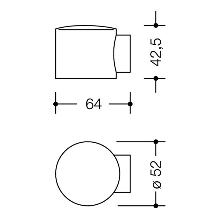 Bodentürpuffer 615B 99 D.52mm H.42,5mm Ku.99 reinweiß ma Dübelmontage HEWI