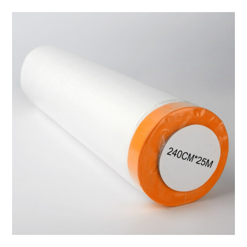 Böck Abdeckfolie Masker Tape mit Klebeband 110cm x 25m