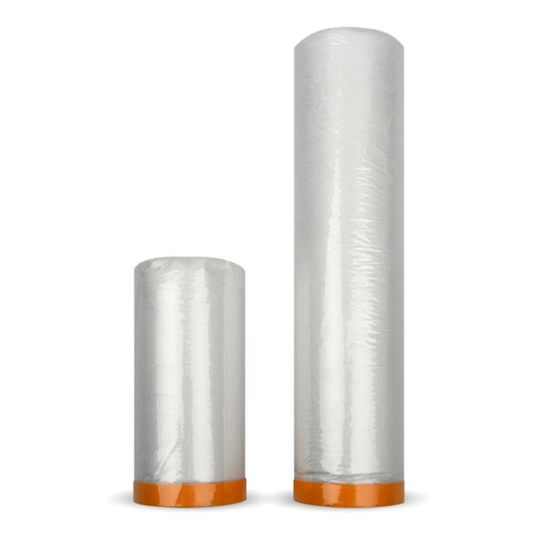 Böck Abdeckfolie Masker Tape mit Klebeband 110cm x 25m
