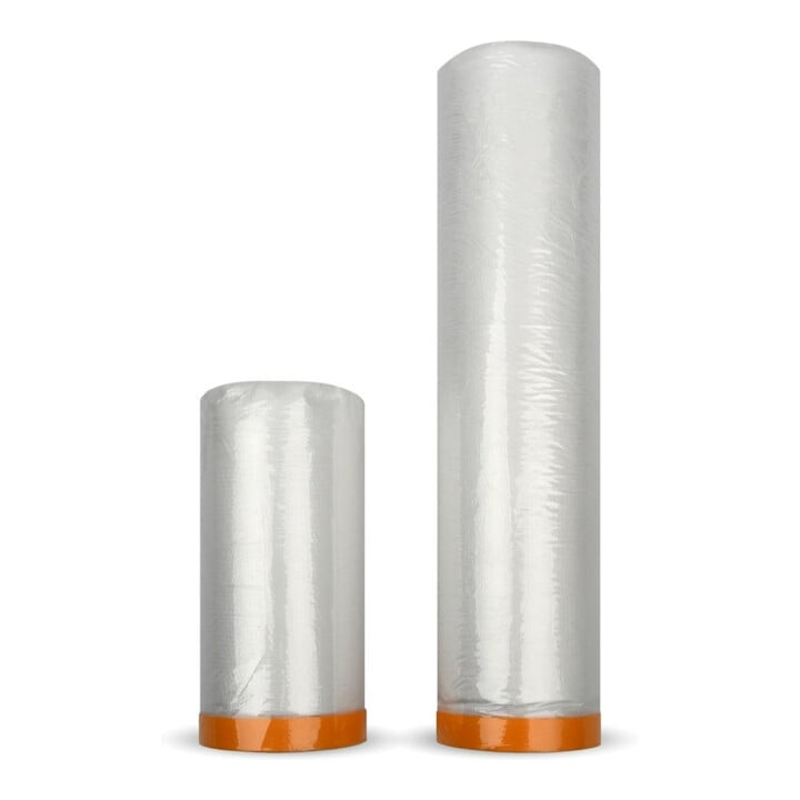 Böck Abdeckfolie Masker Tape mit Klebeband 110cm x 25m
