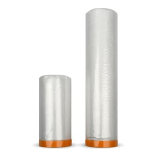 Böck Abdeckfolie Masker Tape mit Klebeband 240cm x 25m
