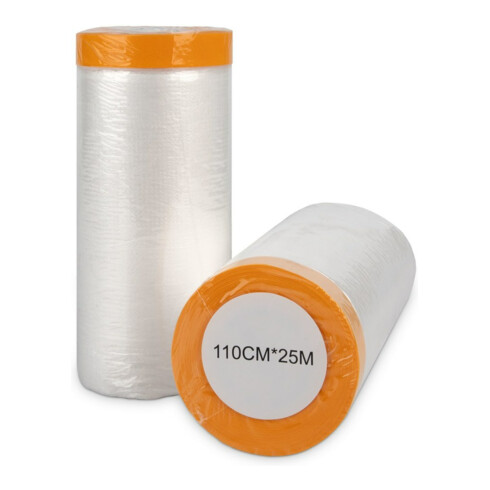 Böck Abdeckfolie Masker Tape mit Klebeband 240cm x 25m
