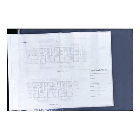 Böck Planschutztaschen 900x1280mm Gleitverschluss 2-seitig transparent