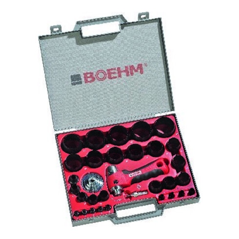 Boehm Ring-Stanzwerkzeug-Satz komplett im Behälter, Stanzbereich: 2-50mm