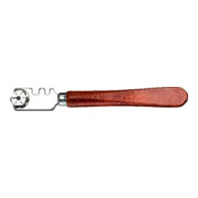 BOHLE Coupe-verre lame argentée avec manche en bois SB