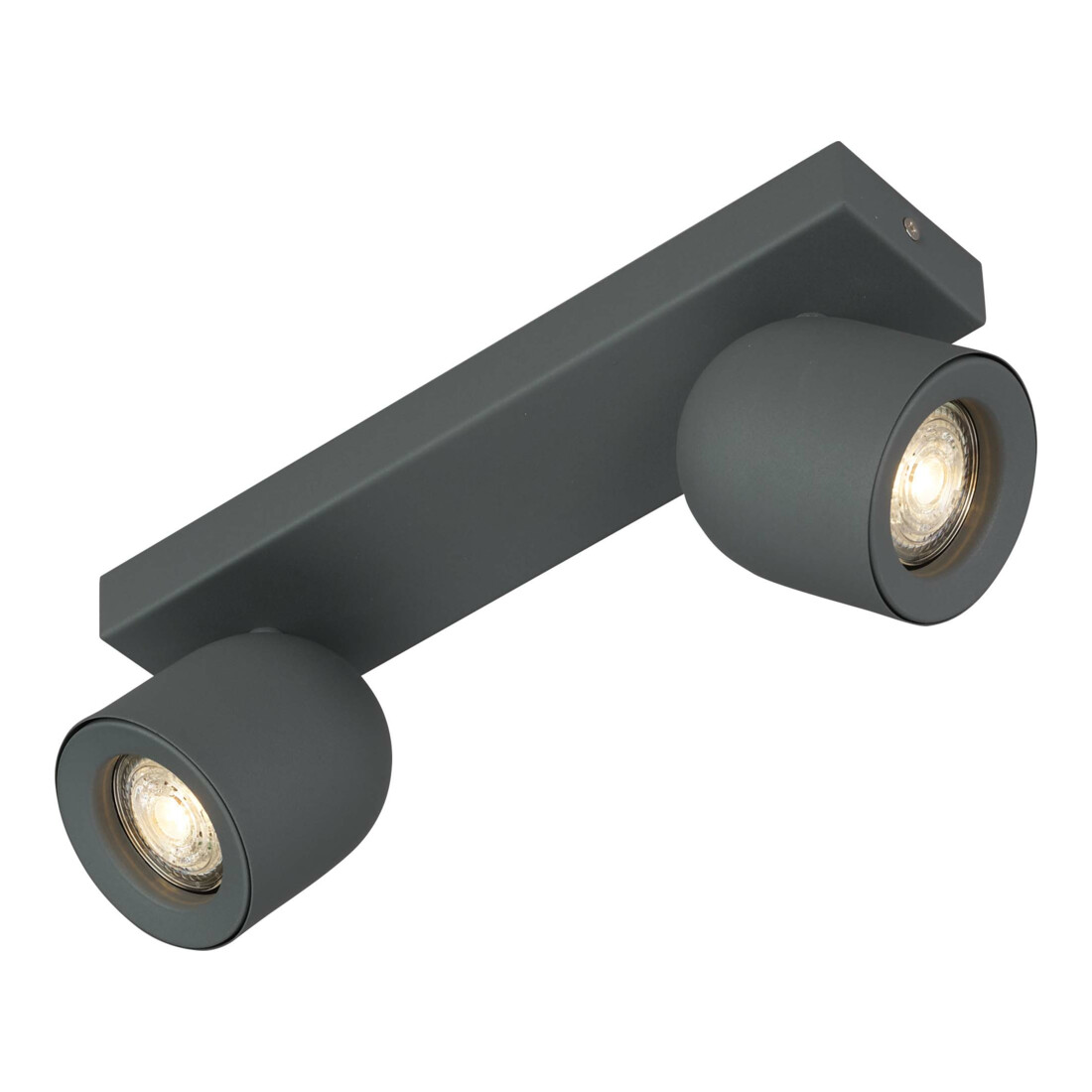 Böhmer Spot plafond 2xGU10 structure gris 42002