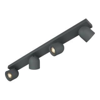 Böhmer Spot plafond 4xGU10 structure gris 42004