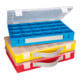 Boîte à assortiment PP CLASSIC, 24 compartiments 225x335x55 mm, bleu, avec poignée de transport-2