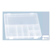Boîte à assortiment PP CLASSIC, 8 compartiments 225x335x55 mm, transparent-1