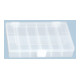 Boîte à assortiment PP COMPACT, 12 compartiments 170x250x46 mm, transparent-2