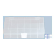 Boîte à assortiment PP COMPACT, 18 compartiments 170x250x46 mm, transparent-1