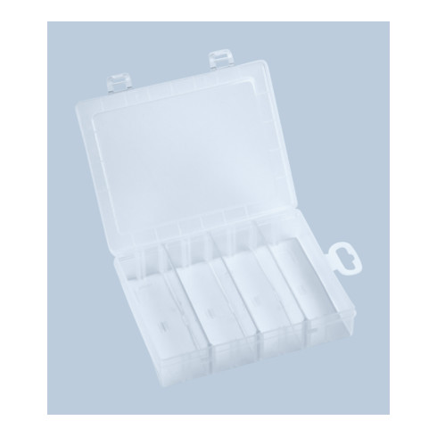 Boîte à assortiment PP MINI, 0 compartiments 140x180x40 mm, transparent