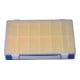 Boîte à assortiment PP PREMIUM, 12 casier de compartimentage avec poignée de transport, bleu, 225x335x55 mm-1