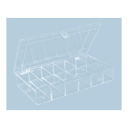 Boîte à assortiment PS MINI, 6 compartiment 120x210x36 mm, transparent-2