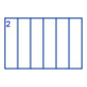 Boîte à assortiment PS MINI, 6 compartiment 120x210x36 mm, transparent