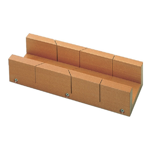 Boîte à onglets L. 300 x l. 62 x H. 37 mm bois de hêtre verni