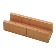 Boîte à onglets L. 300 x l. 62 x H. 37 mm bois de hêtre verni