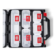 Boîte à outils avec 12 récipients extractibles STIER, vide-2