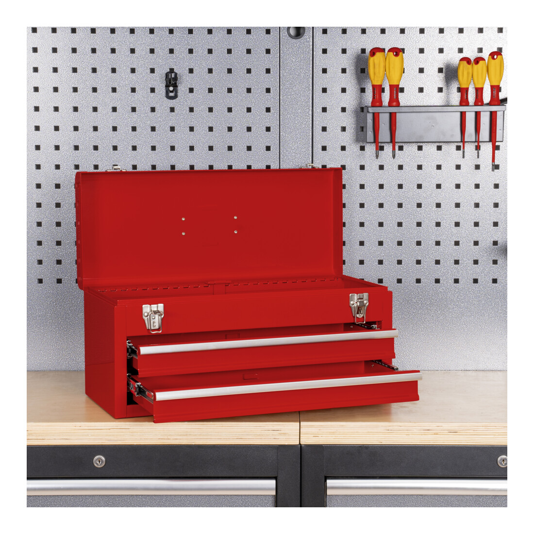Boîte à outils STIER vide LxPxH 520x218x243 mm