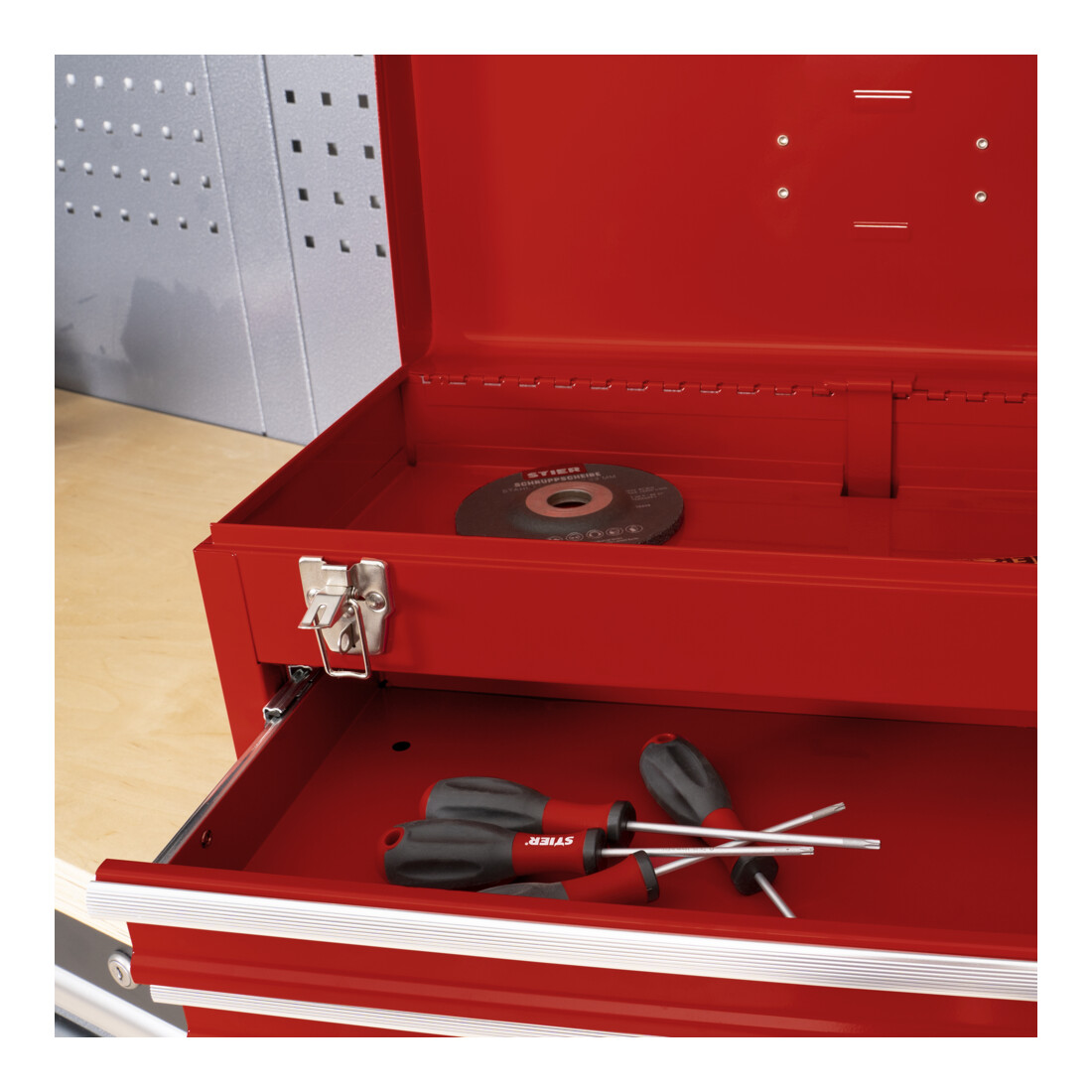 Boîte à outils STIER vide LxPxH 520x218x243 mm