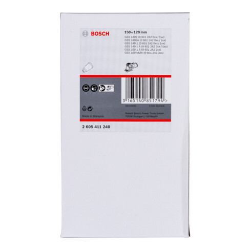 Boîte à poussière Bosch avec filtre 150 x 120 mm version noire